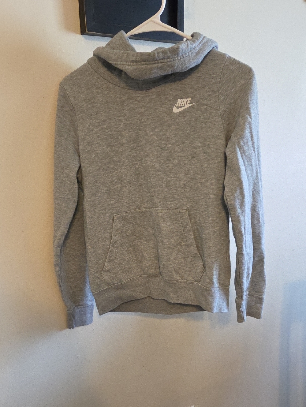 Nike Light Gray Crewneck Pullover Hoodie